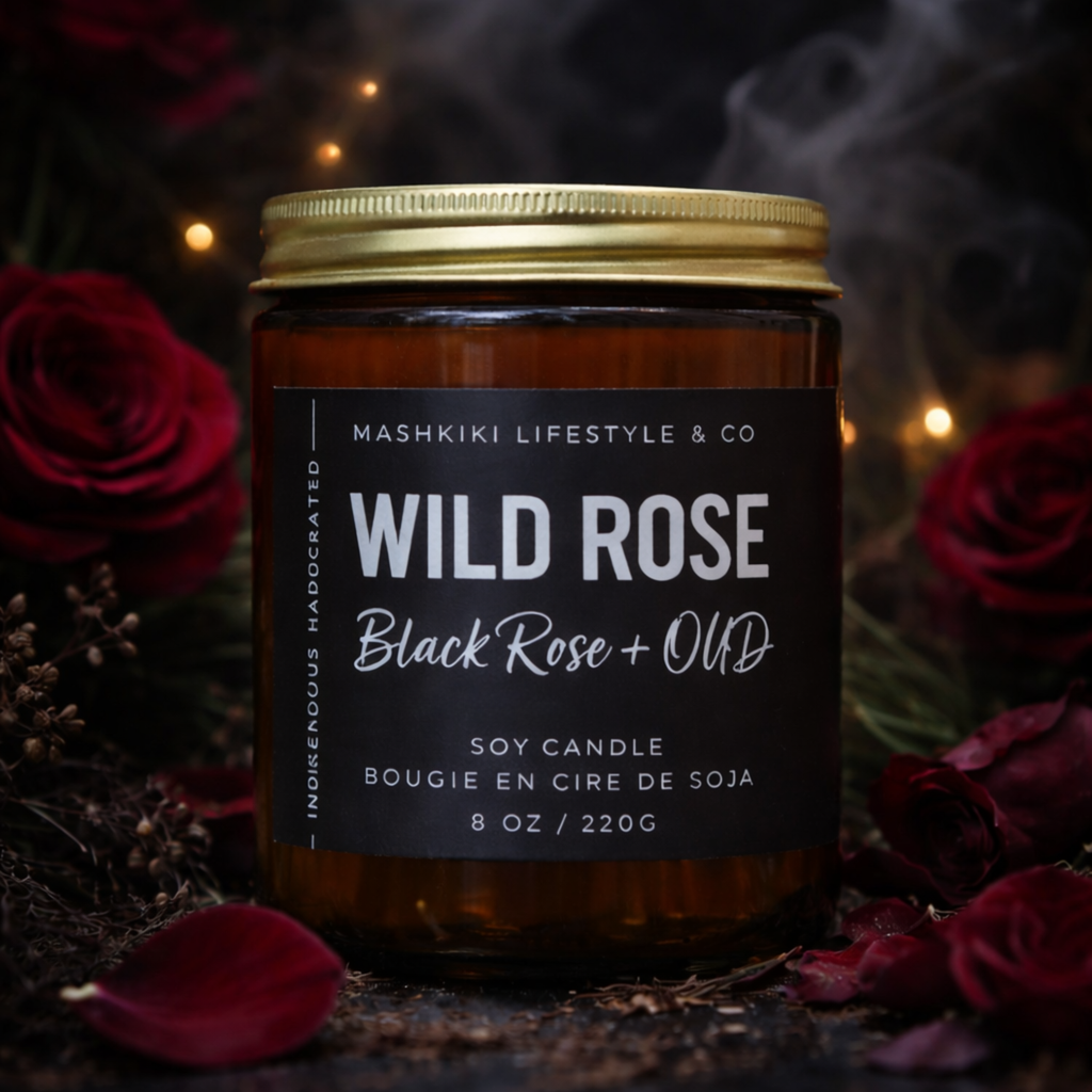 Wild Rose Black Rose + Oud Candle by Mashkiki Lifestyle & Co.