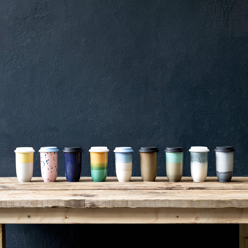 Aurora Ceramic Travel Cup 16oz | Reusable Coffee Tumbler by Nova Ceramics Travel Mugs