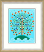 Cherokee Tree of Life Matted Print by Fourth World Design