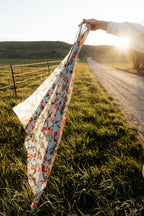 Floral Bloom Silk Scarf by Bethany Yellowtail