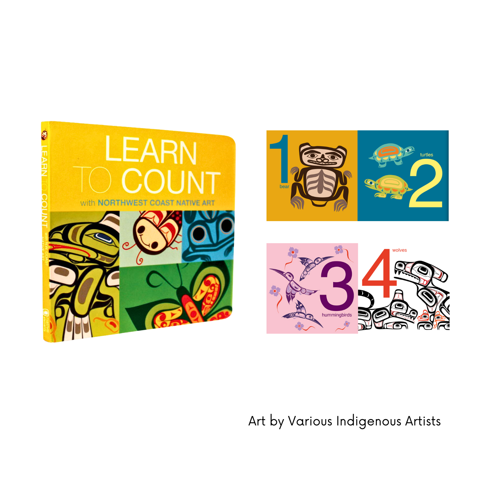 Learn to Count Indigenous Art Board Book by Made by Humans