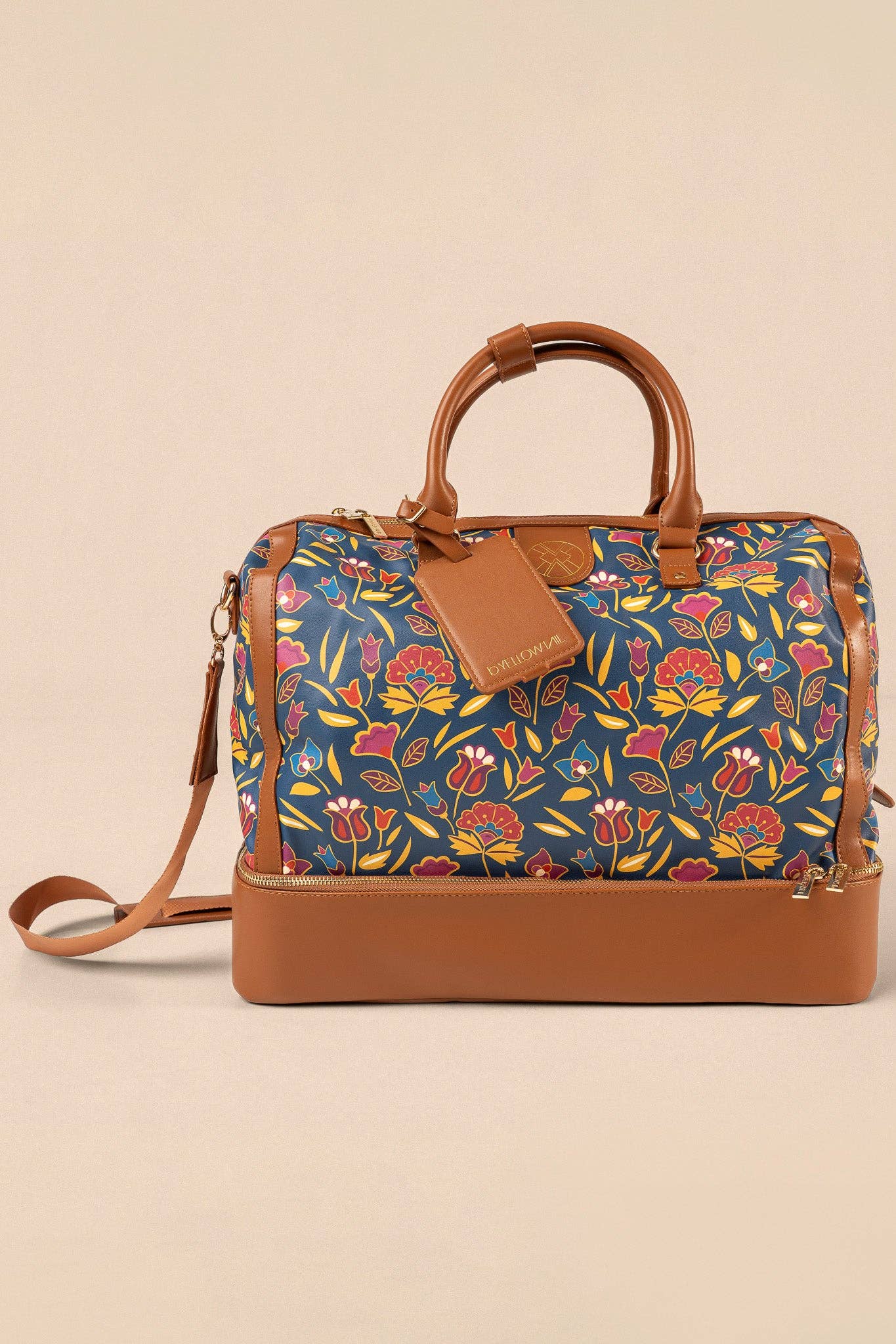 Mountain Crow Floral Weekender Travel Bag by B.Yellowtail
