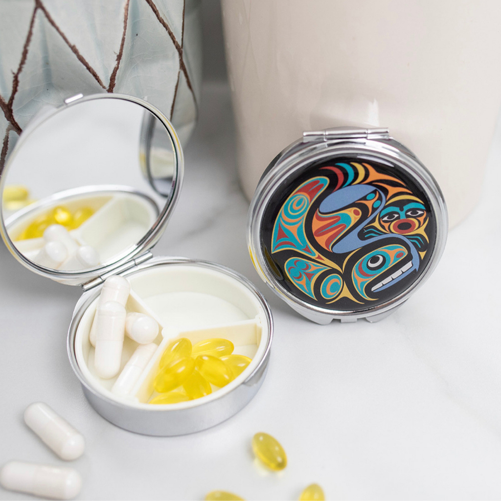 Pill Boxes with Contemporary Indigenous Design