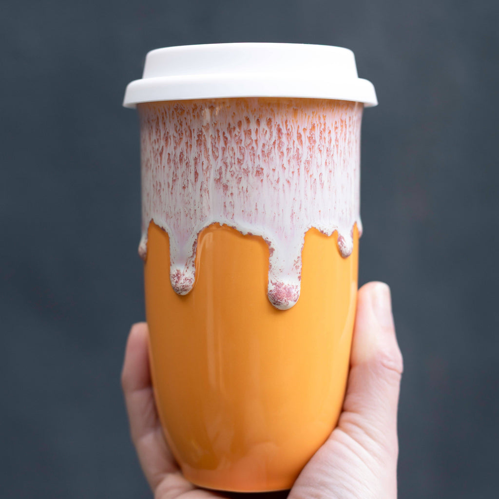 Grapefruit Ceramic Travel Mug by Nova Ceramics Travel Mugs
