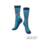 Art Socks w/ Contemporary Indigenous Design: Spirit in Flight by Made by Humas
