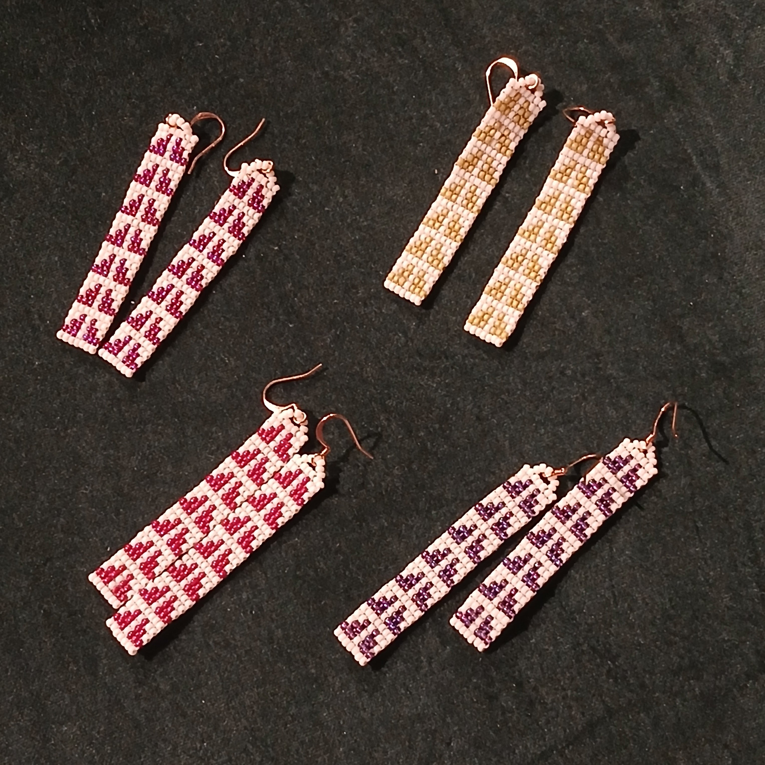 KM| Earrings | Large Deer prints