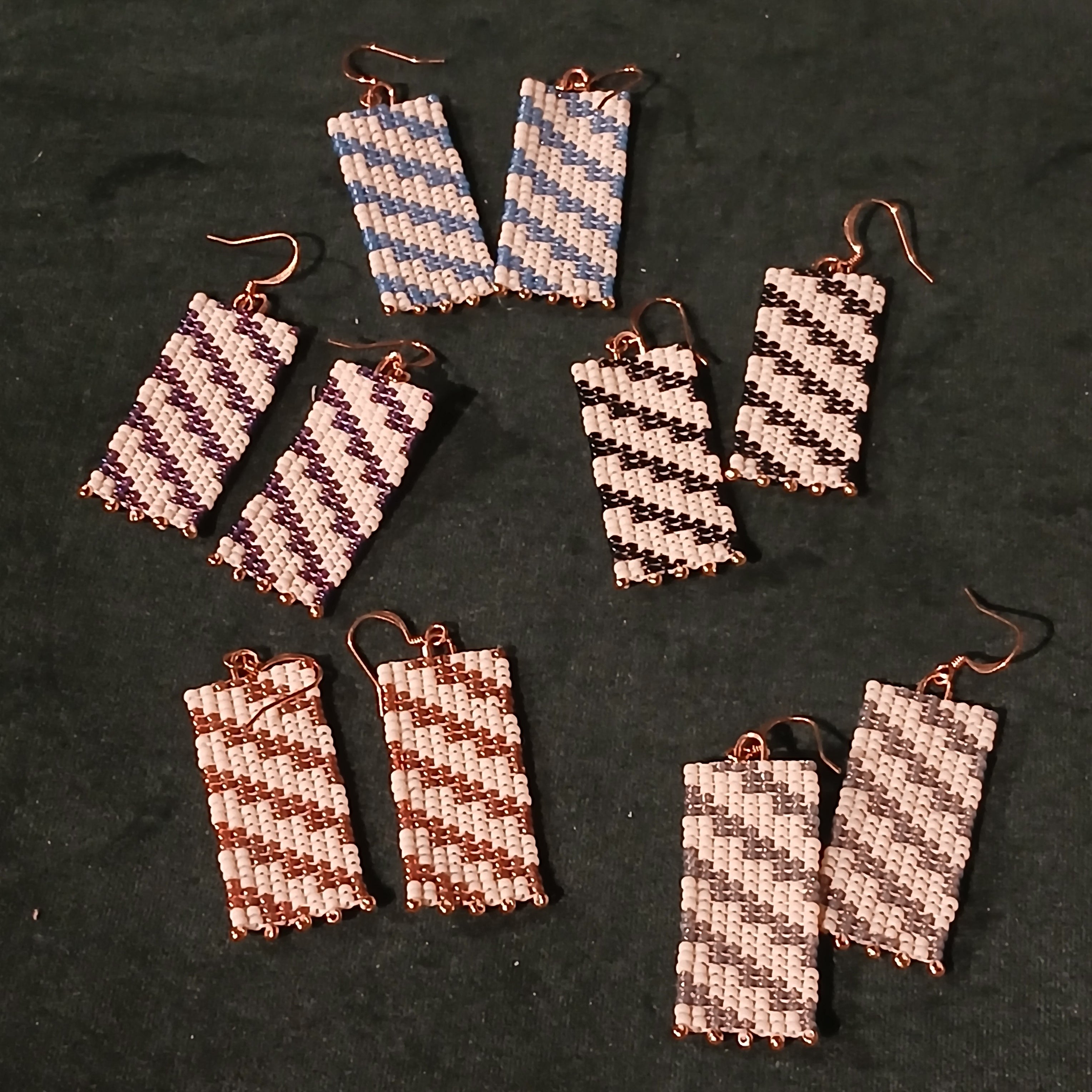 KM| Earrings | Medium Basket w/ Gold accent