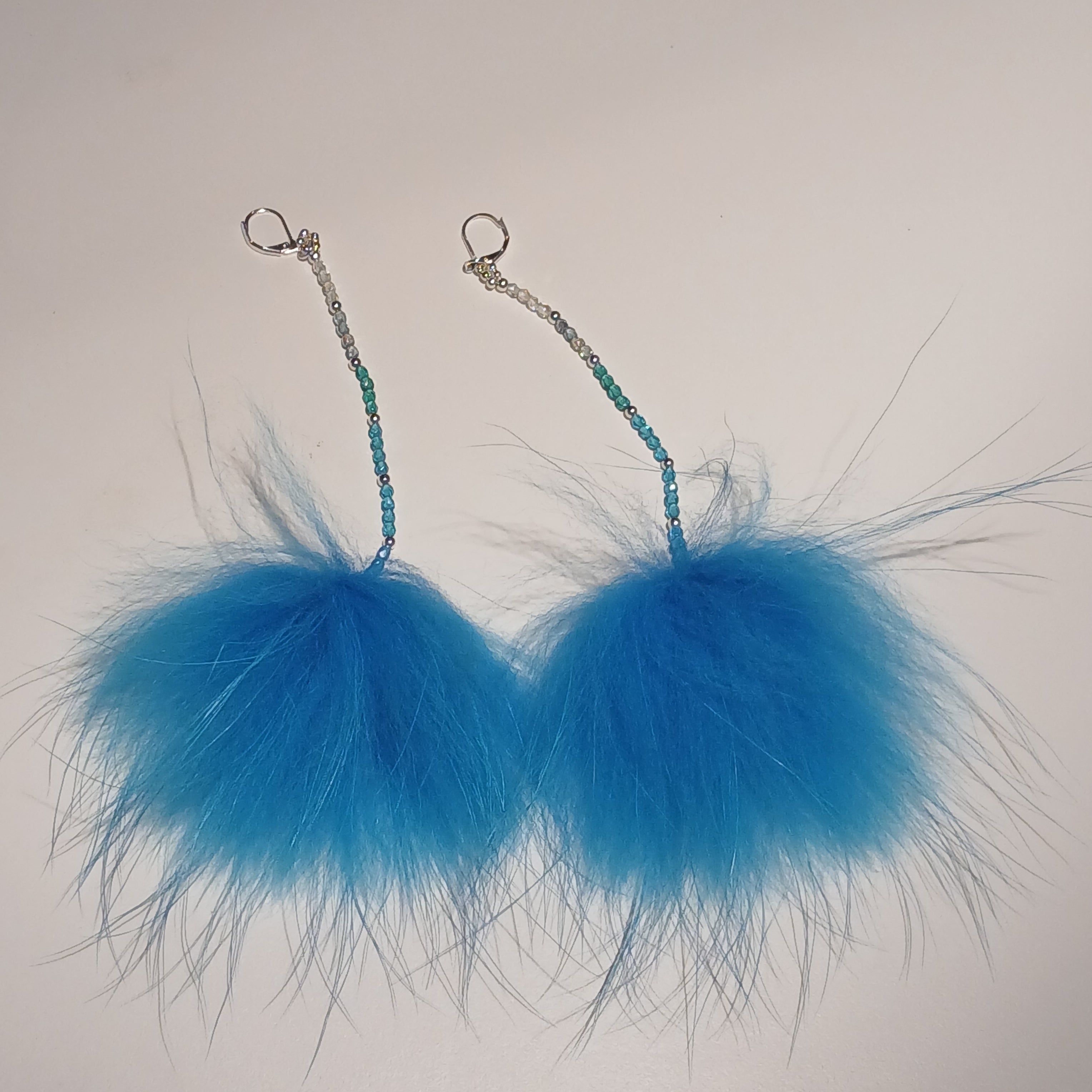 DT | Earrings | Beaded Blue Dangle