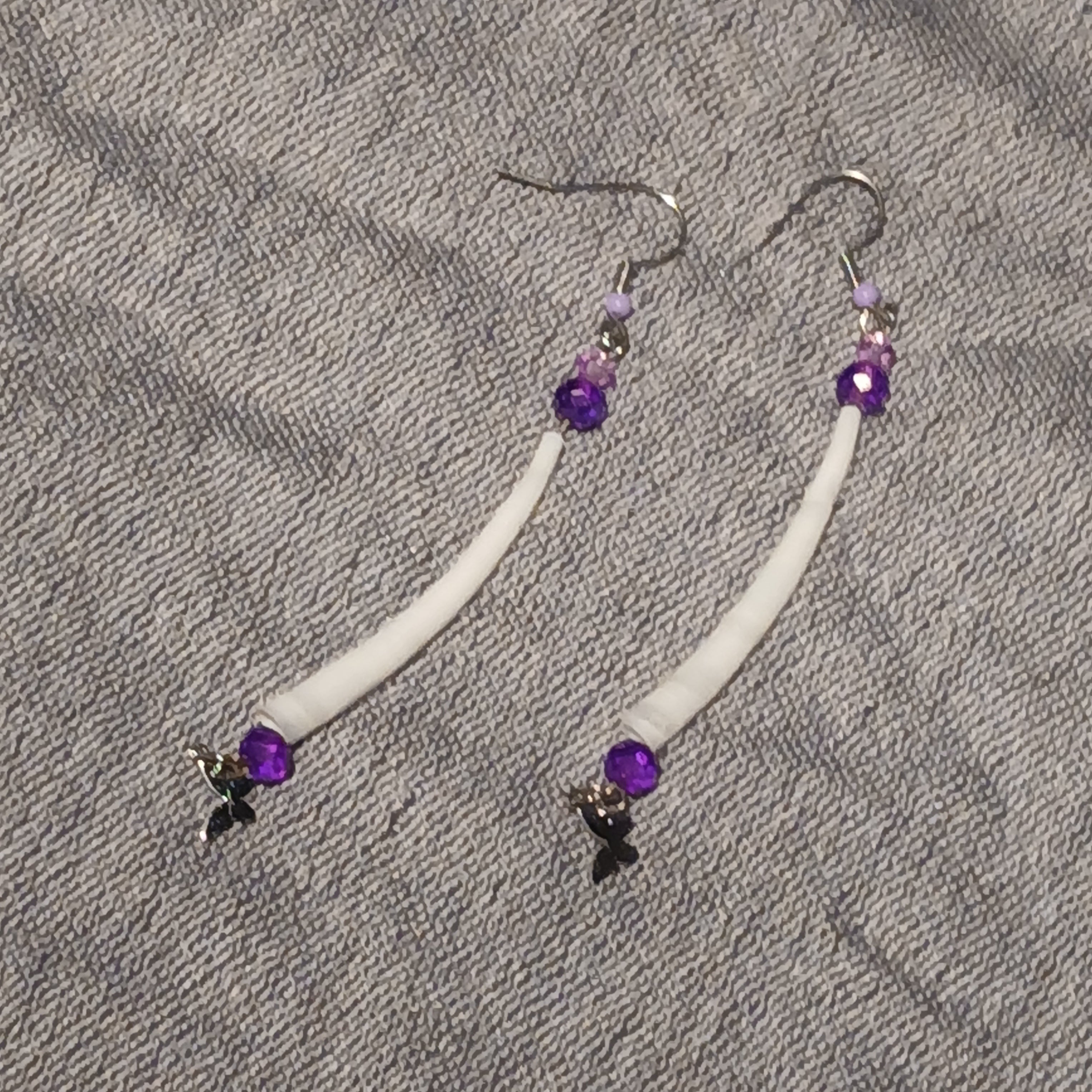 HTB | Earrings | Dentalium Butterfly Dangle