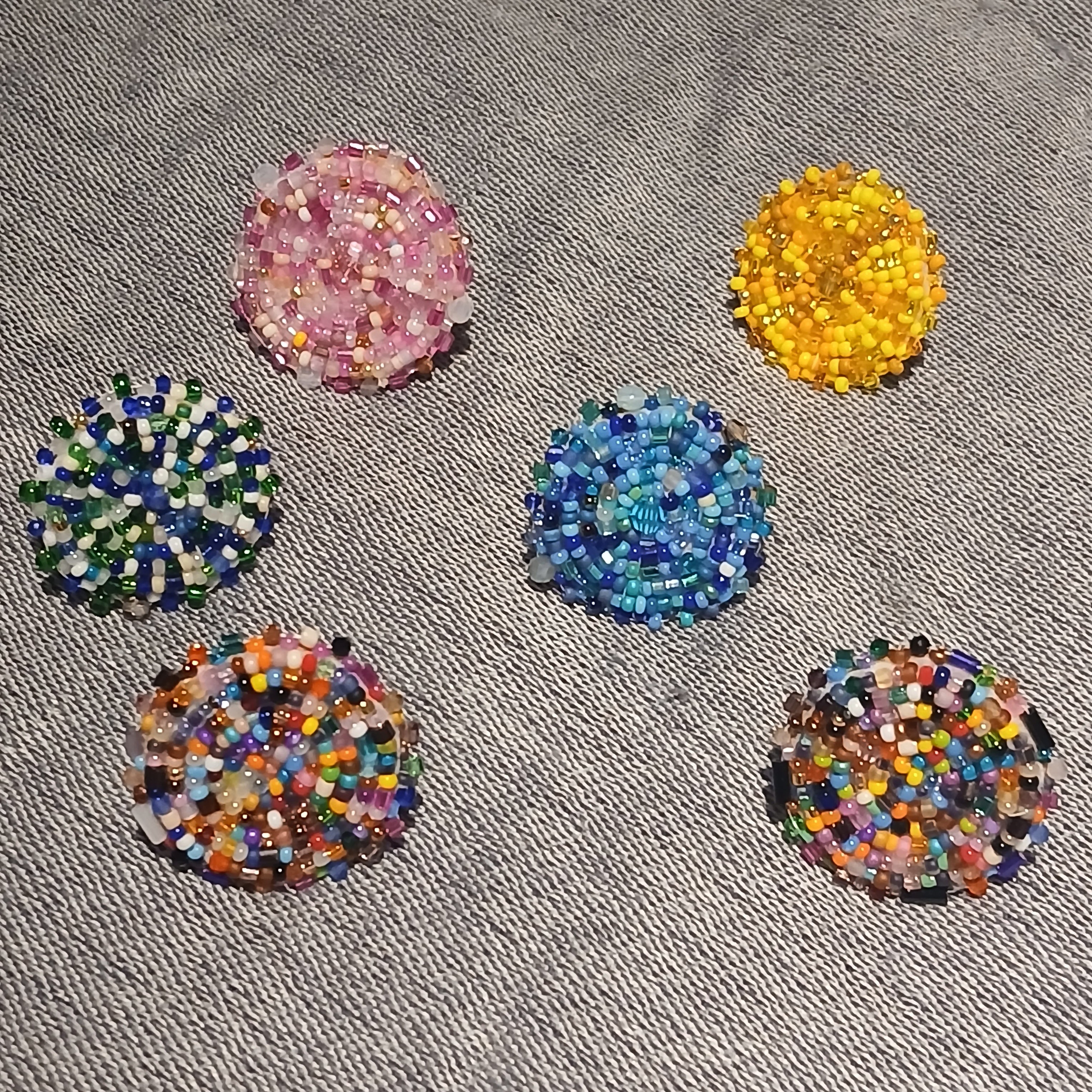 FJ | Rings | Multicolor Beaded Discs