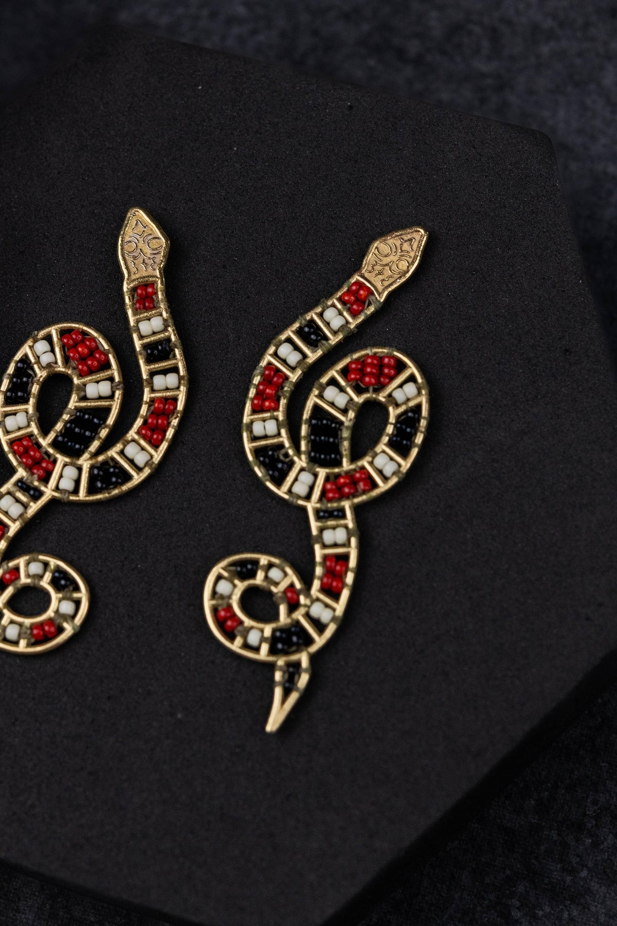 Coral Snake Earrings by Mountain Maiden