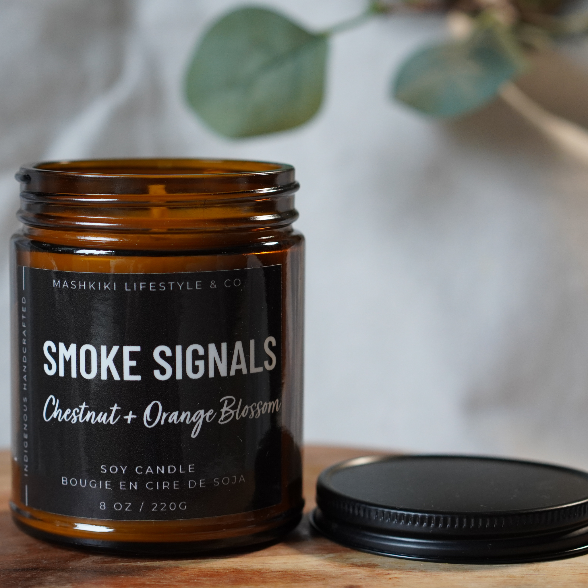 Smoke Signals Chestnut + Orange Candle by Mashkiki Lifestyle & Co.