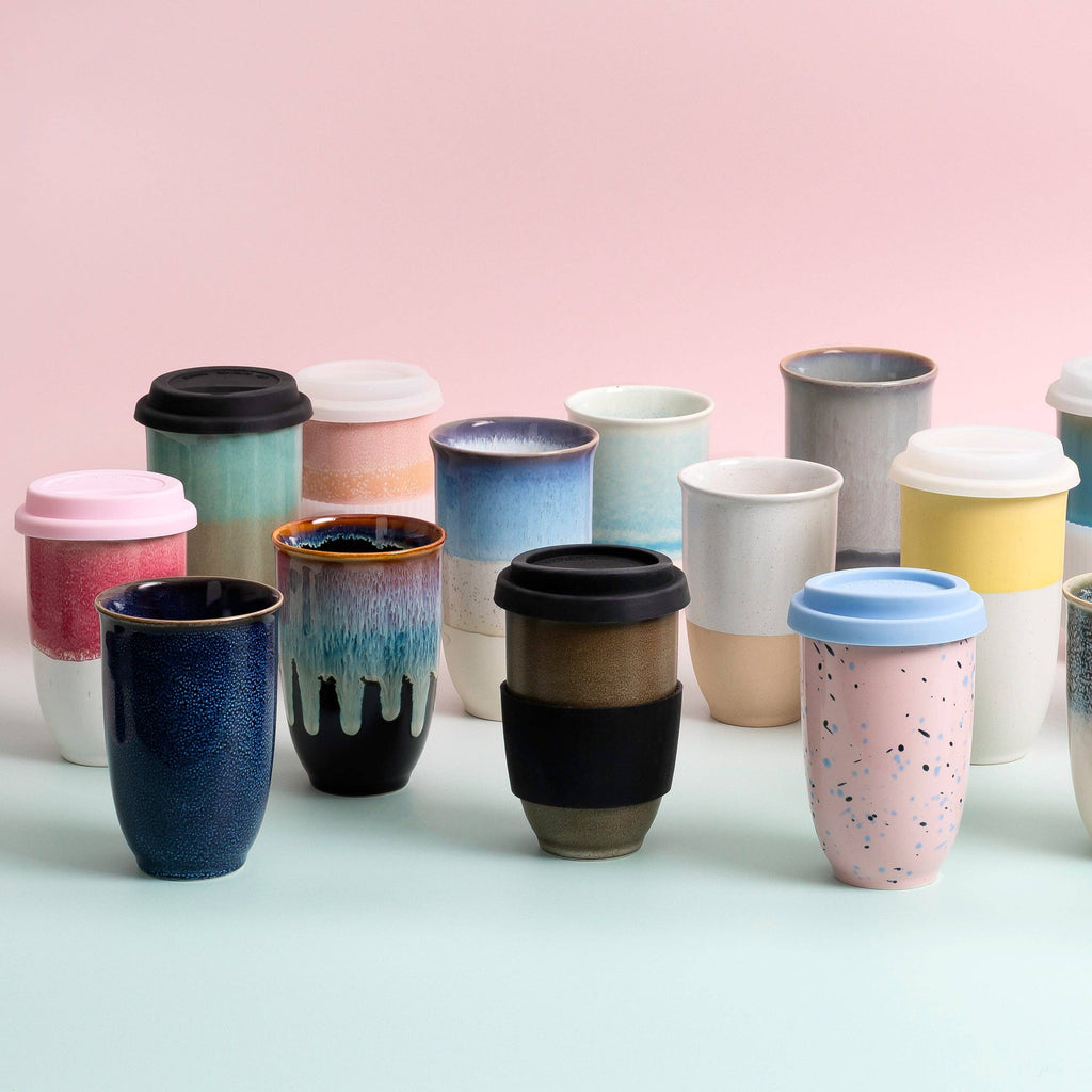 Aurora Ceramic Travel Cup 16oz | Reusable Coffee Tumbler by Nova Ceramics Travel Mugs