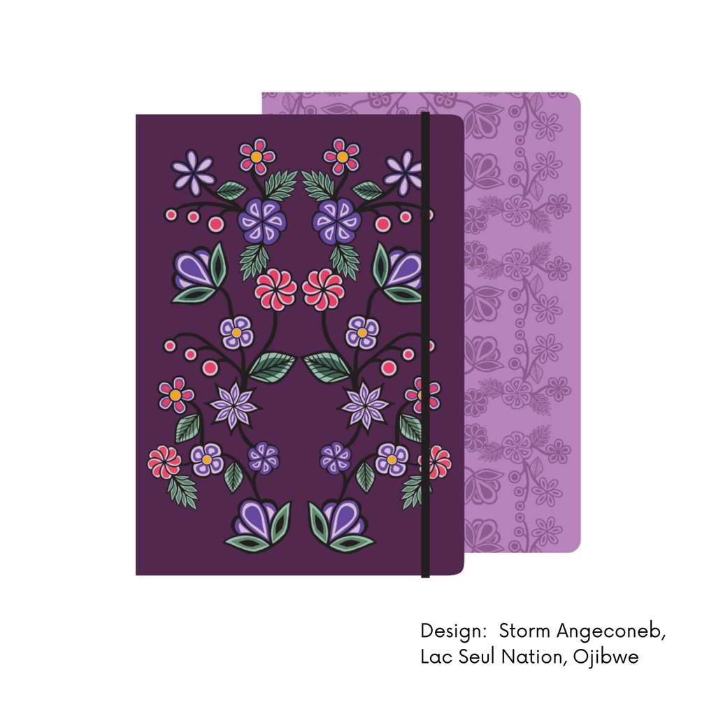 Hardcover Journals w/ Contemporary Indigenous Design: Grizzly by Made by Humans