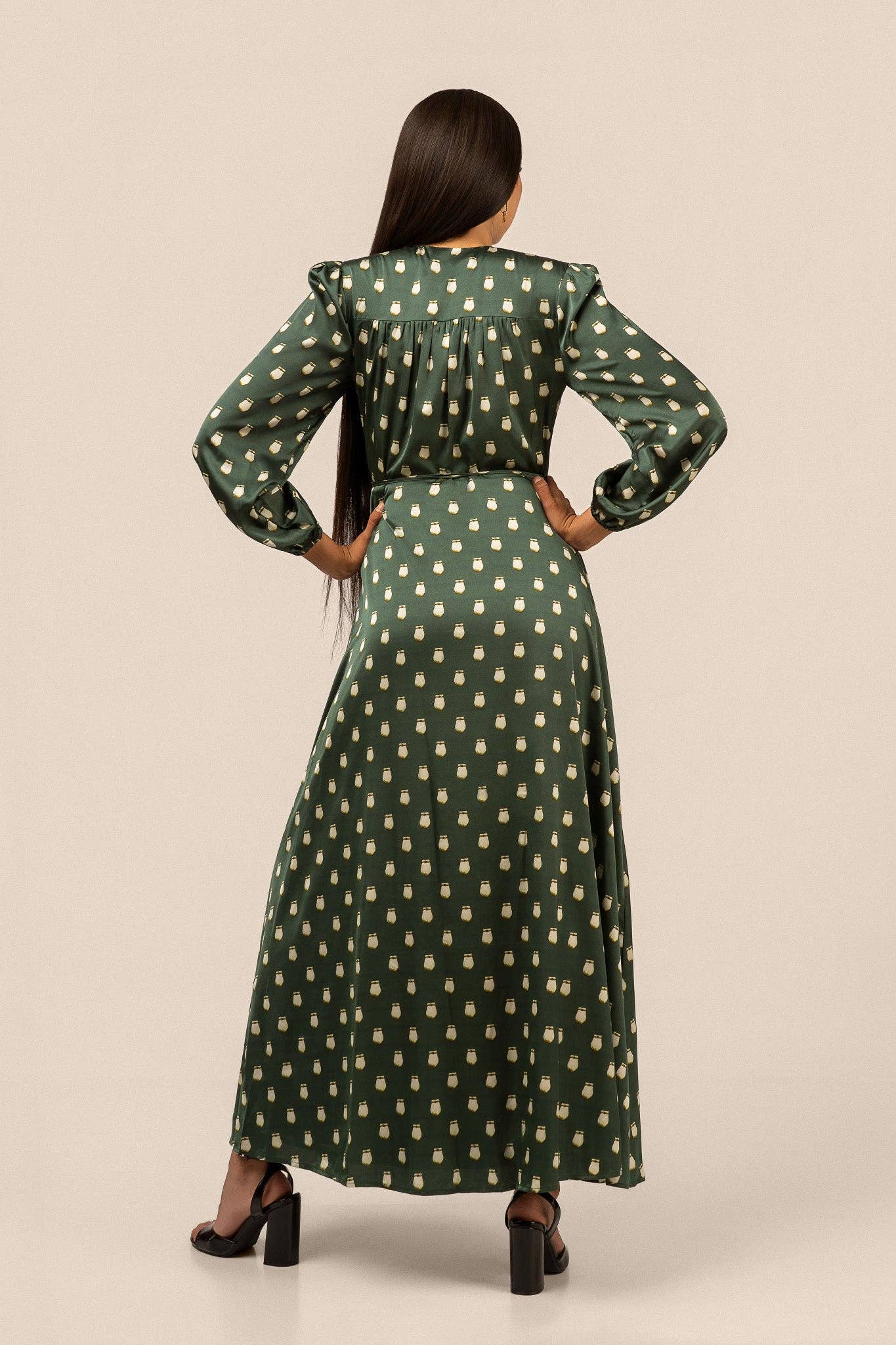 Elk Ivory Maxi Wrap Dress by B.Yellowtail