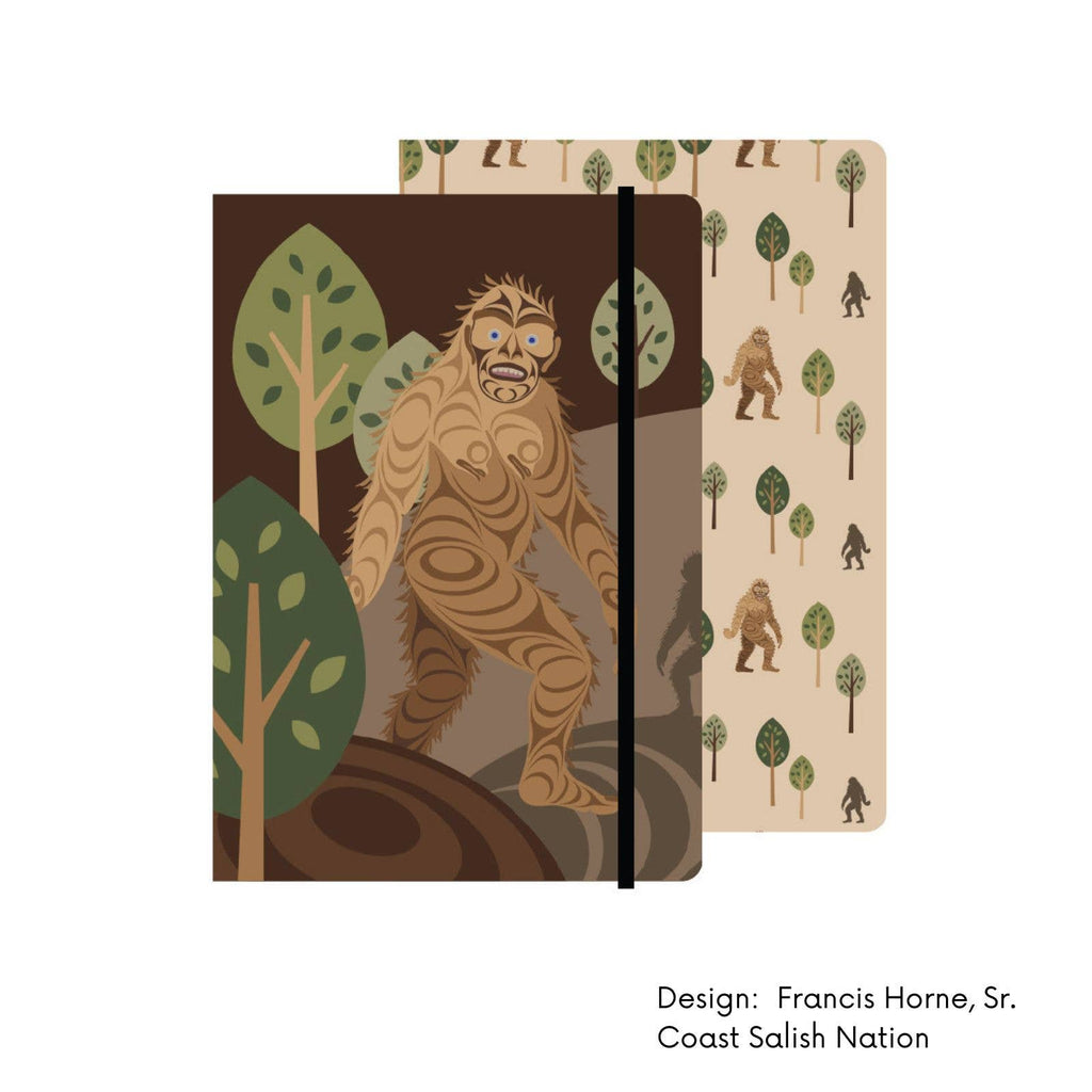 Hardcover Journals w/ Contemporary Indigenous Design: Grizzly by Made by Humans