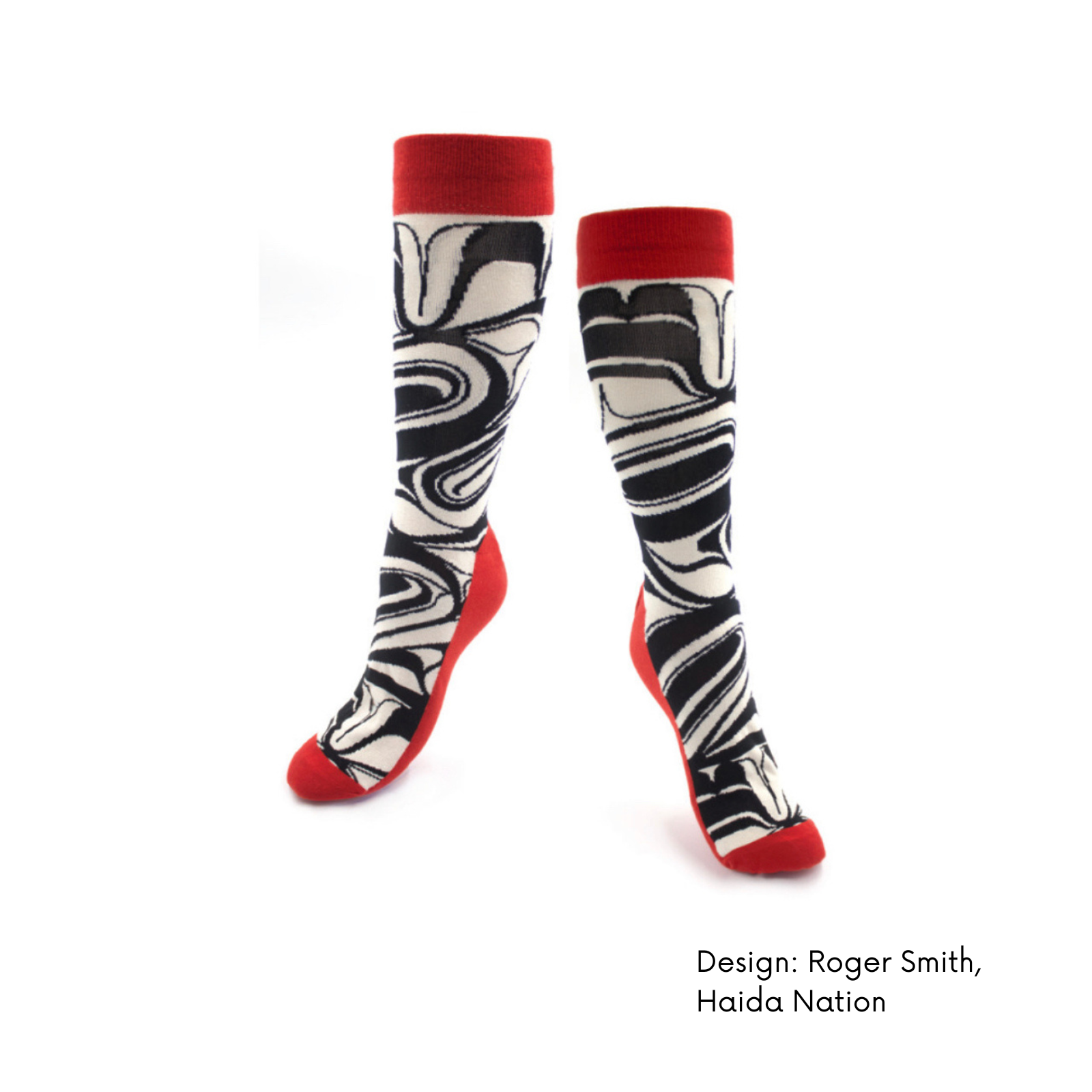 Art Socks w/ Contemporary Indigenous Design: Spirit in Flight by Made by Humas