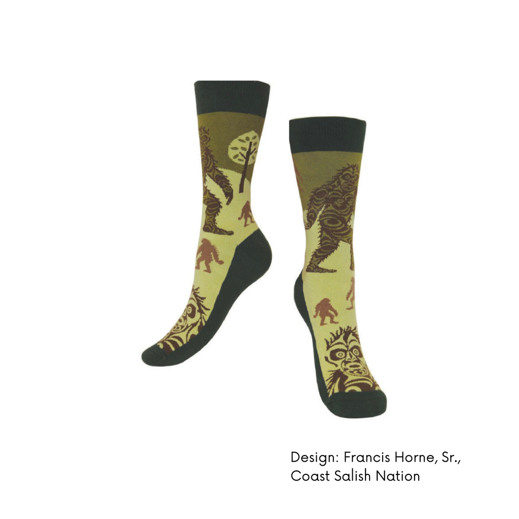 Art Socks w/ Contemporary Indigenous Design: Spirit in Flight by Made by Humas