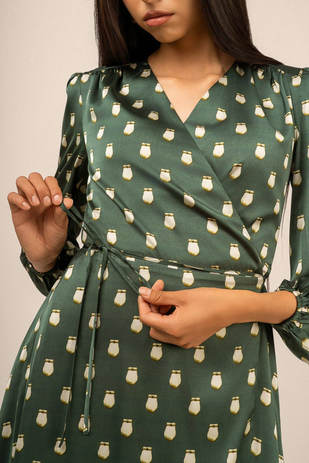 Elk Ivory Maxi Wrap Dress by B.Yellowtail