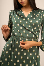 Elk Ivory Maxi Wrap Dress by B.Yellowtail