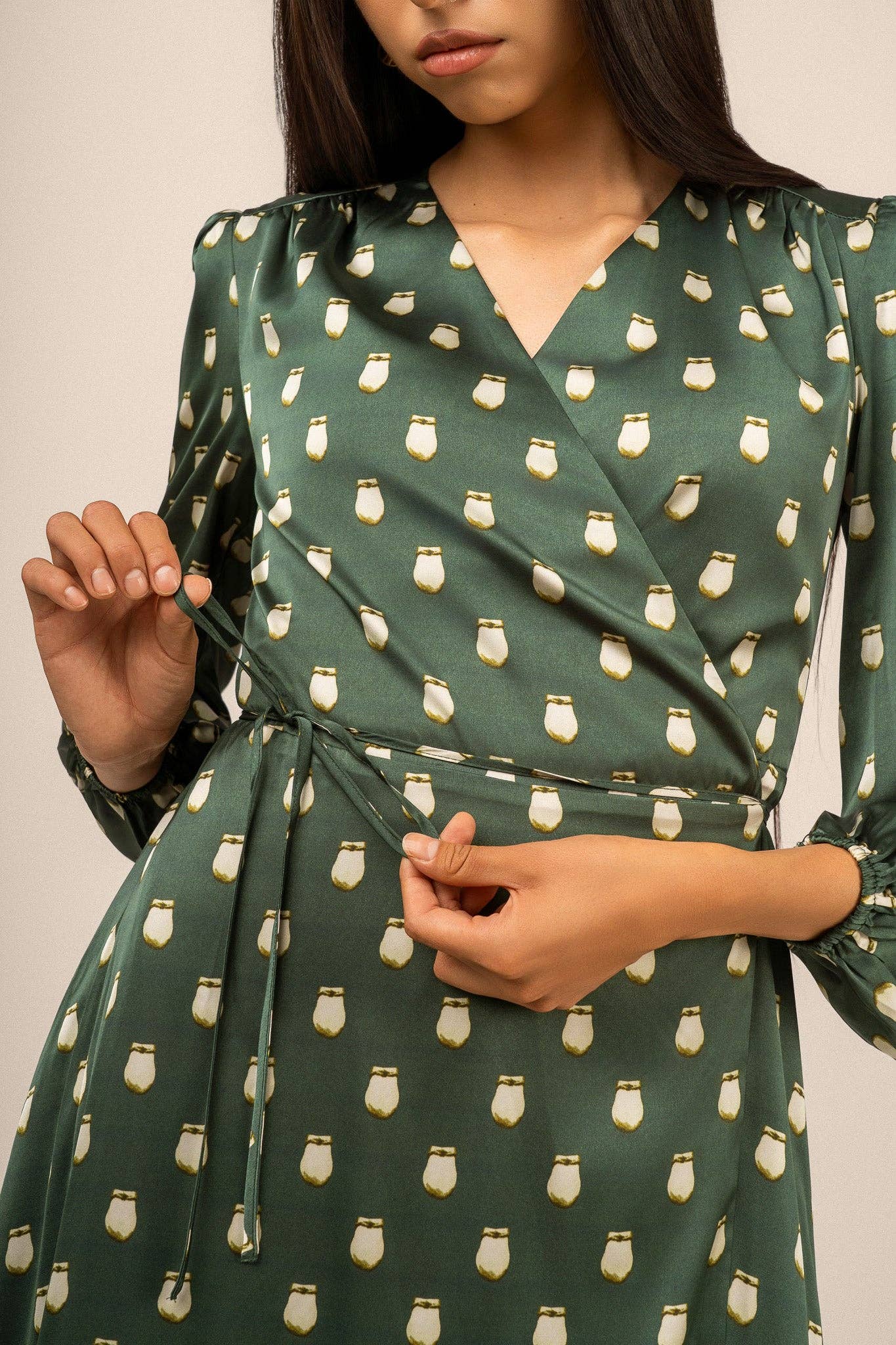Elk Ivory Maxi Wrap Dress by B.Yellowtail
