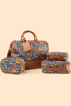 Mountain Crow Floral Travel Case Set by B.Yellowtail