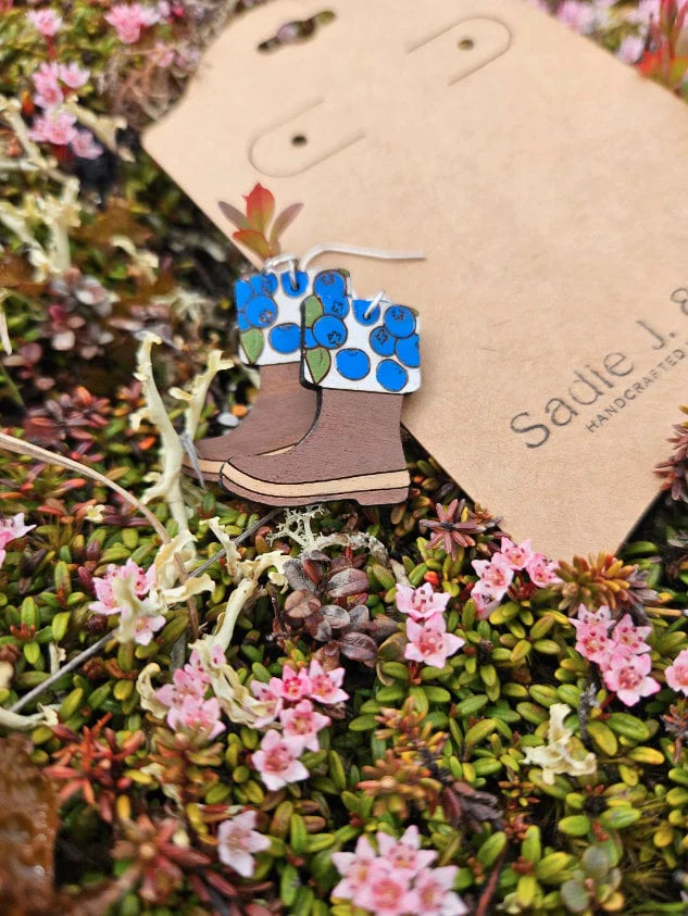 BLUBERRY BOOT | Dangle Earrings by Sadie J & Co