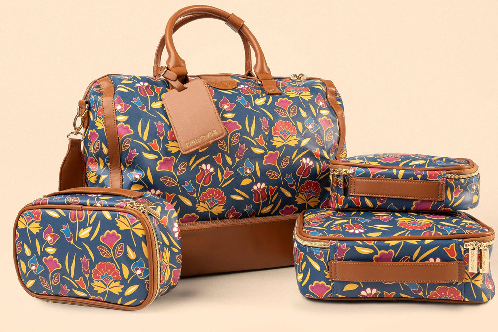 Mountain Crow Floral Weekender Travel Bag by B.Yellowtail