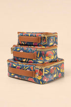 Mountain Crow Floral Travel Case Set by B.Yellowtail