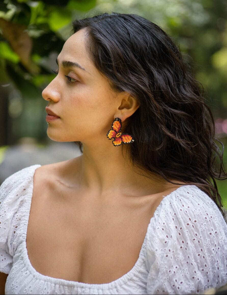 Little Tiger Butterfly Earrings by Mother Sierra
