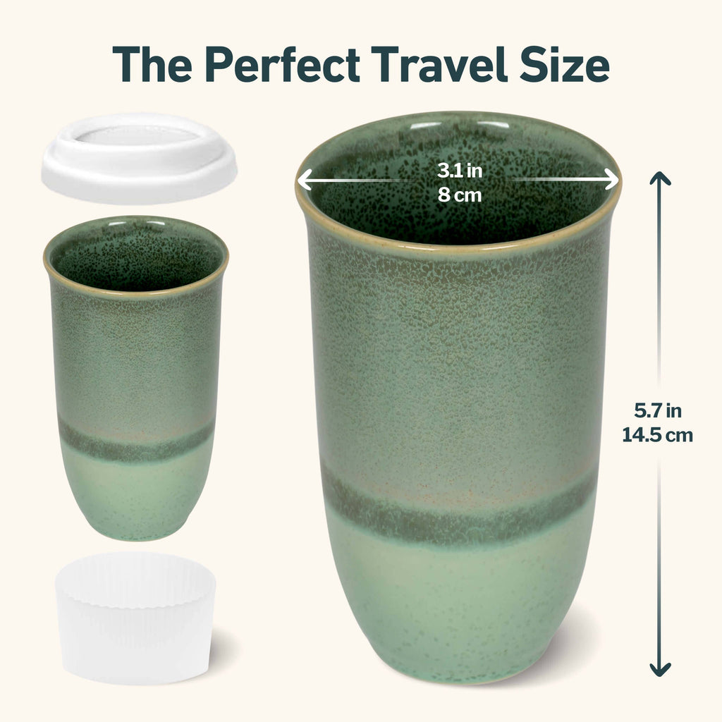 Emerald Ceramic Travel Mug by Nova Ceramics Travel Mugs