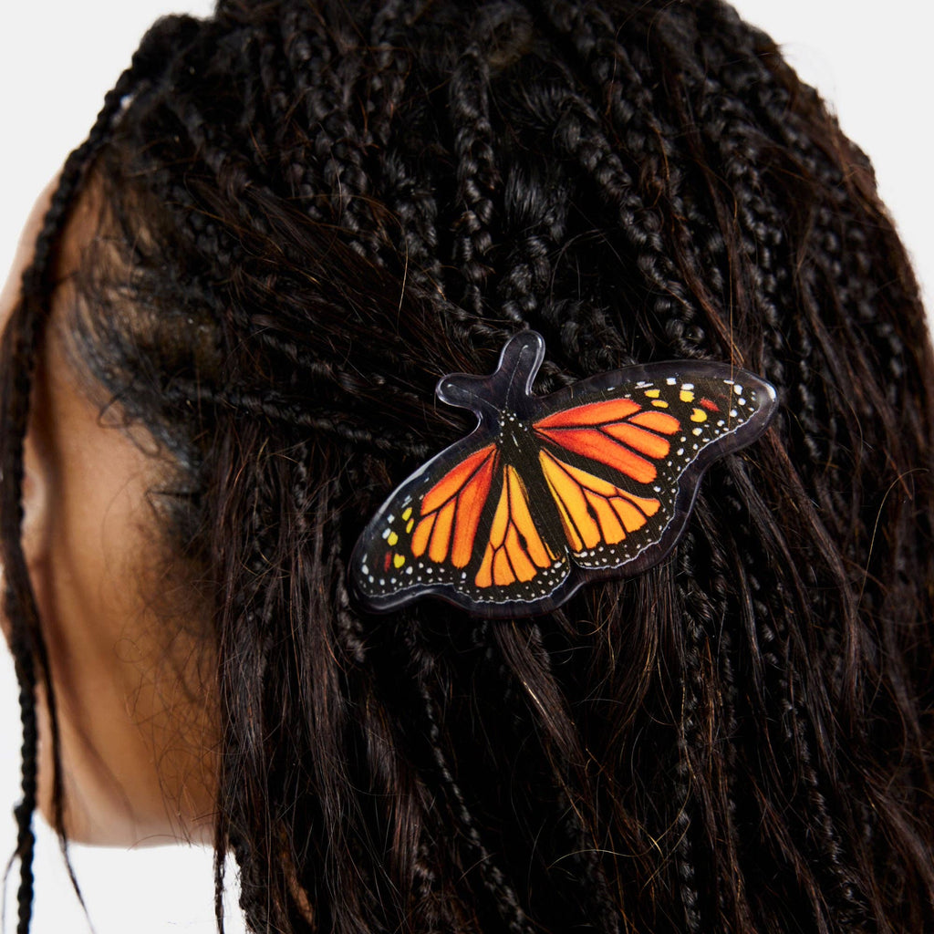 Barrette in Monarch Butterfly by CHUNKS