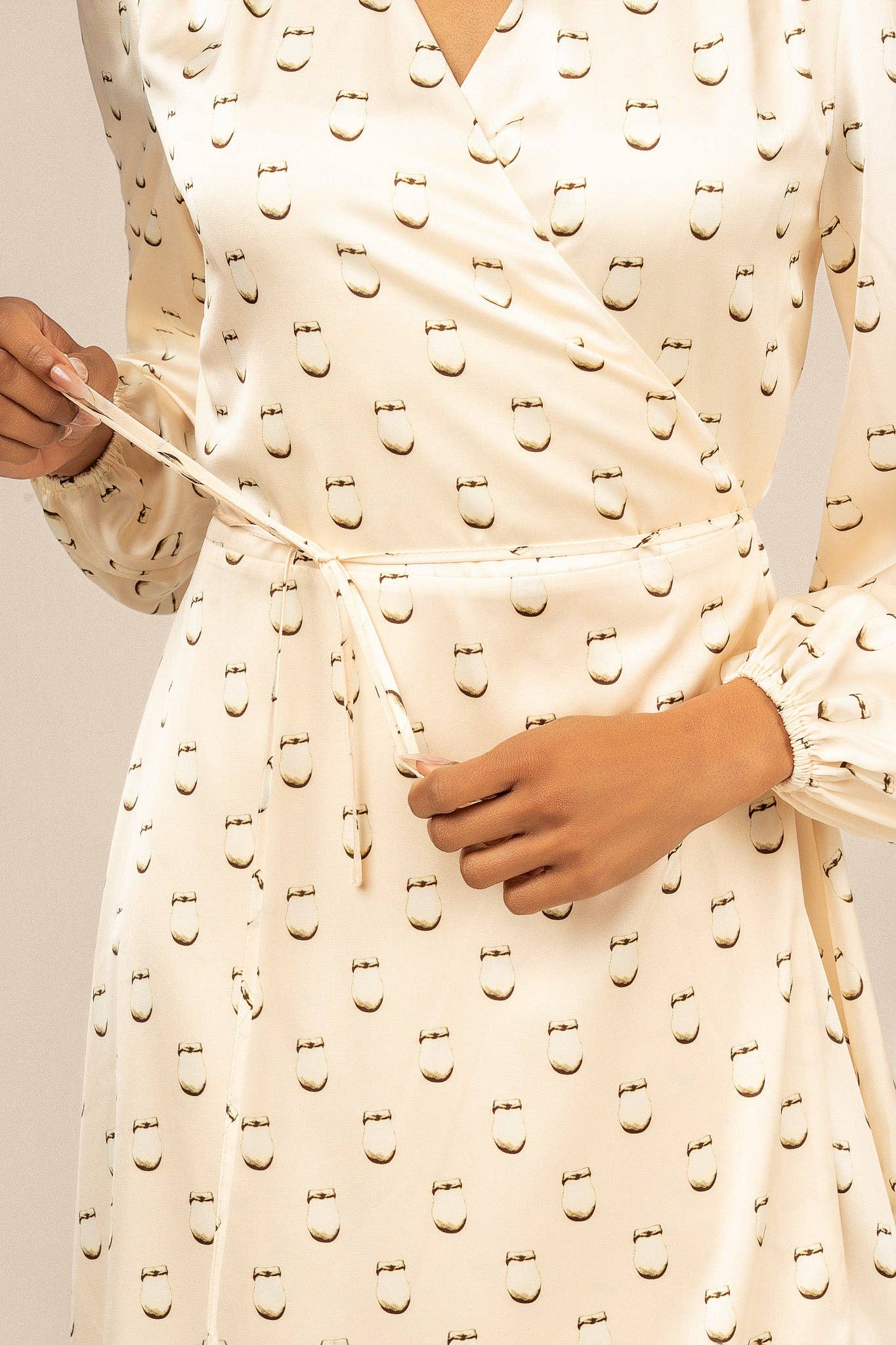 Elk Ivory Maxi Wrap Dress by B.Yellowtail