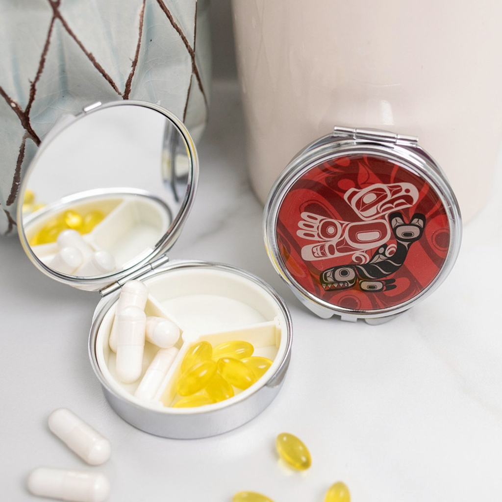 Pill Boxes with Contemporary Indigenous Design
