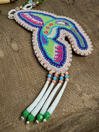LHW | Beaded Medallion | Hummingbird Green