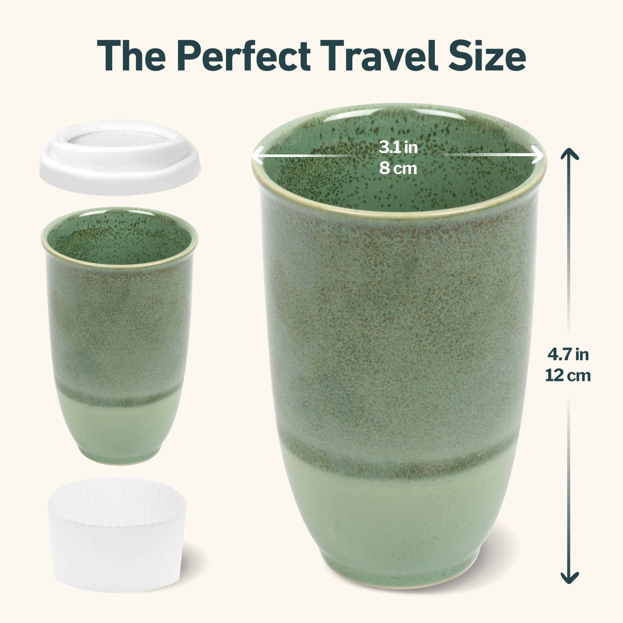 Emerald Ceramic Travel Mug by Nova Ceramics Travel Mugs