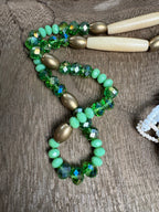 LHW | Beaded Medallion | Hummingbird Green