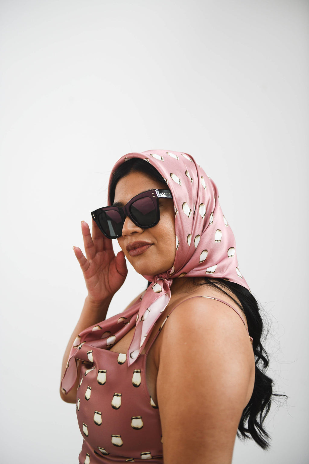 Elk Ivory Silk Scarf by by Bethany Yellowtail