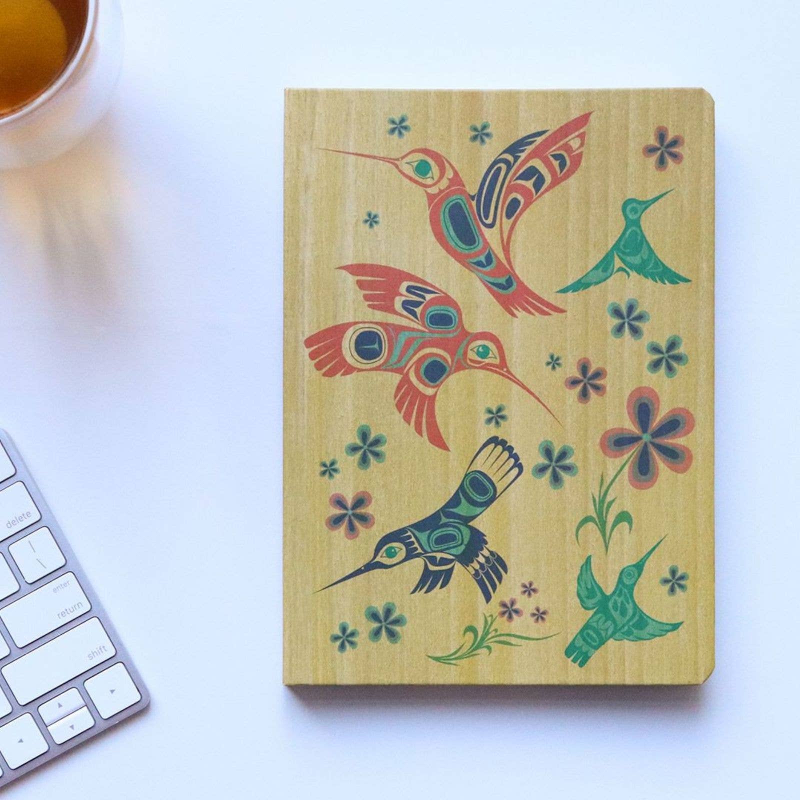 Hardcover Journals w/ Contemporary Indigenous Design: Grizzly by Made by Humans
