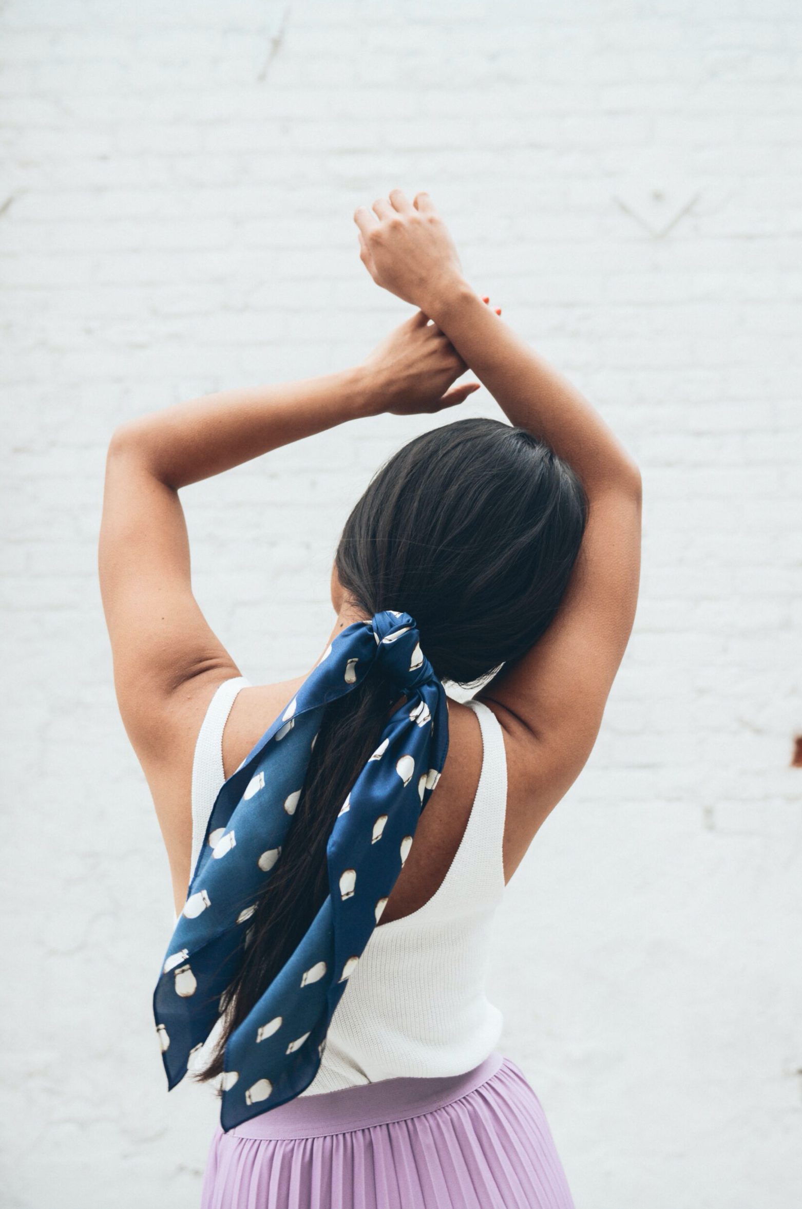 Elk Ivory Silk Scarf by by Bethany Yellowtail