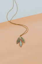 Tri Leaf Necklace by Mountain Maiden