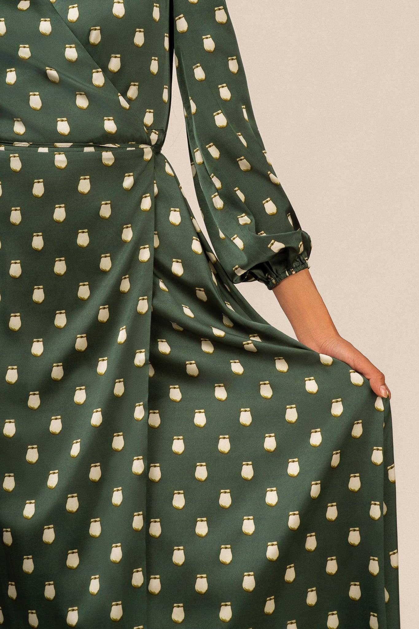 Elk Ivory Maxi Wrap Dress by B.Yellowtail