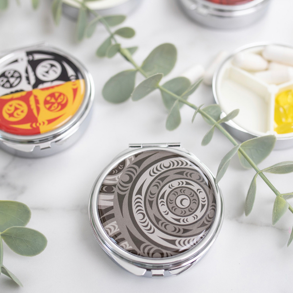 Pill Boxes with Contemporary Indigenous Design