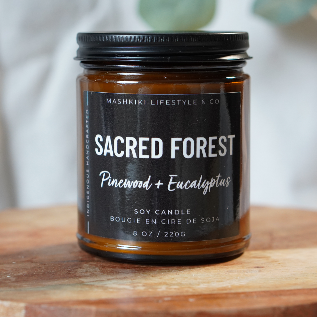 Sacred Forest Pinewood + Eucalyptus Candle by Mashkiki Lifestyle & Co.