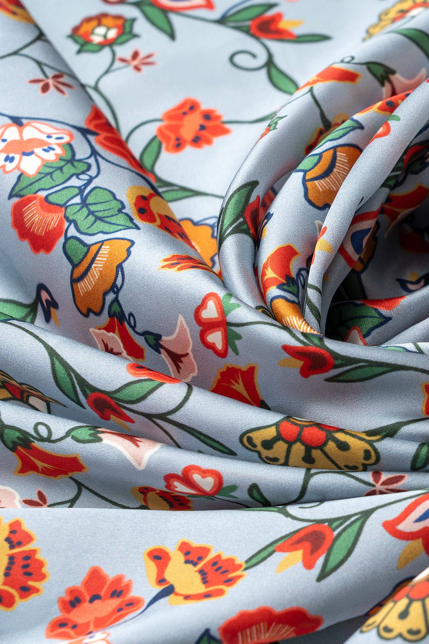Floral Bloom Silk Scarf by Bethany Yellowtail