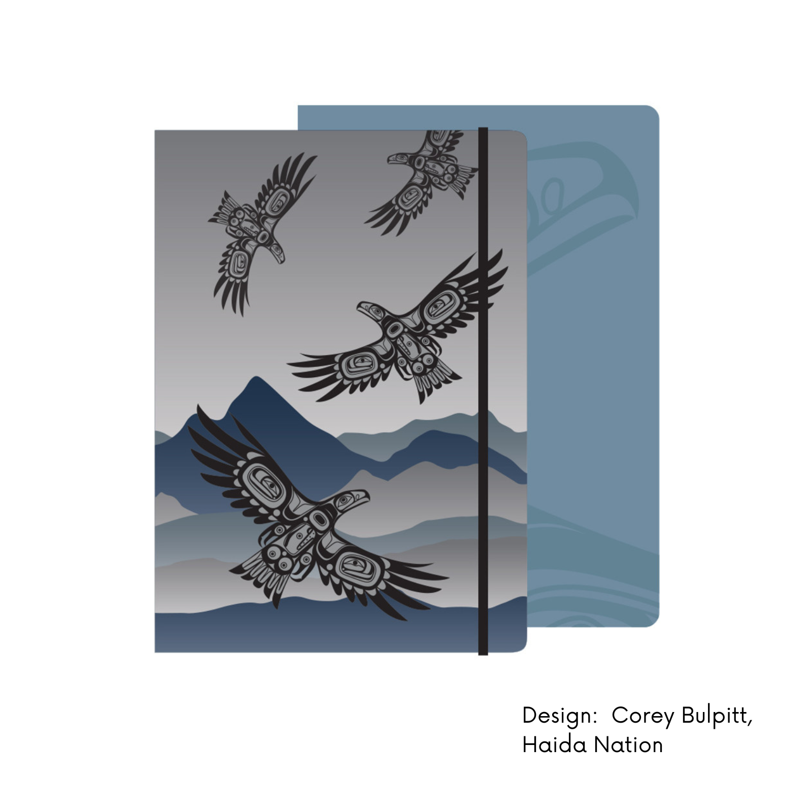 Hardcover Journals w/ Contemporary Indigenous Design: Grizzly by Made by Humans