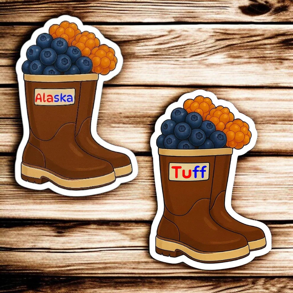 ALASKA BERRY BOOT | Vinyl Sticker by Sadie J & Co