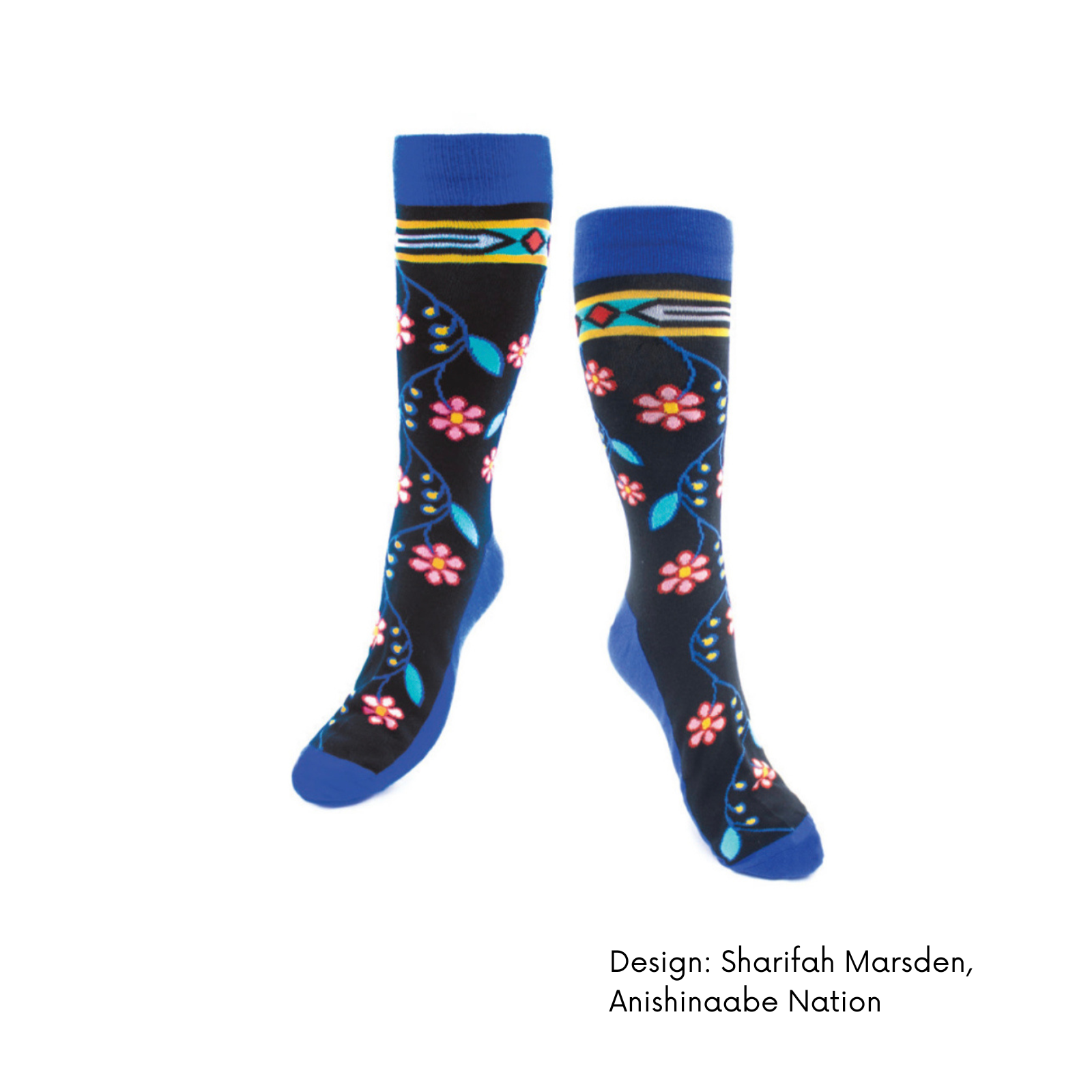 Art Socks w/ Contemporary Indigenous Design: Spirit in Flight by Made by Humas