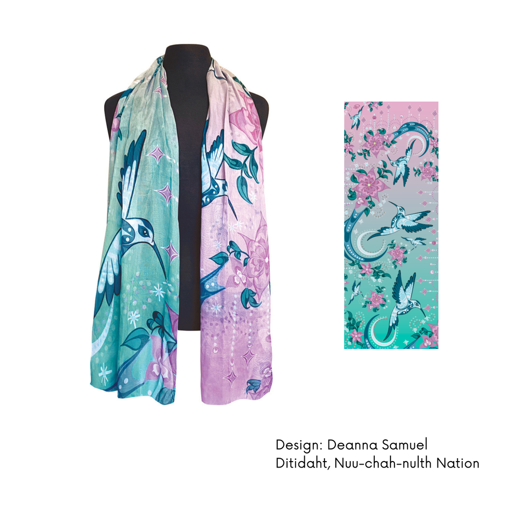 Indigenous Art Signature Scarf: Eagle by Made by Humans