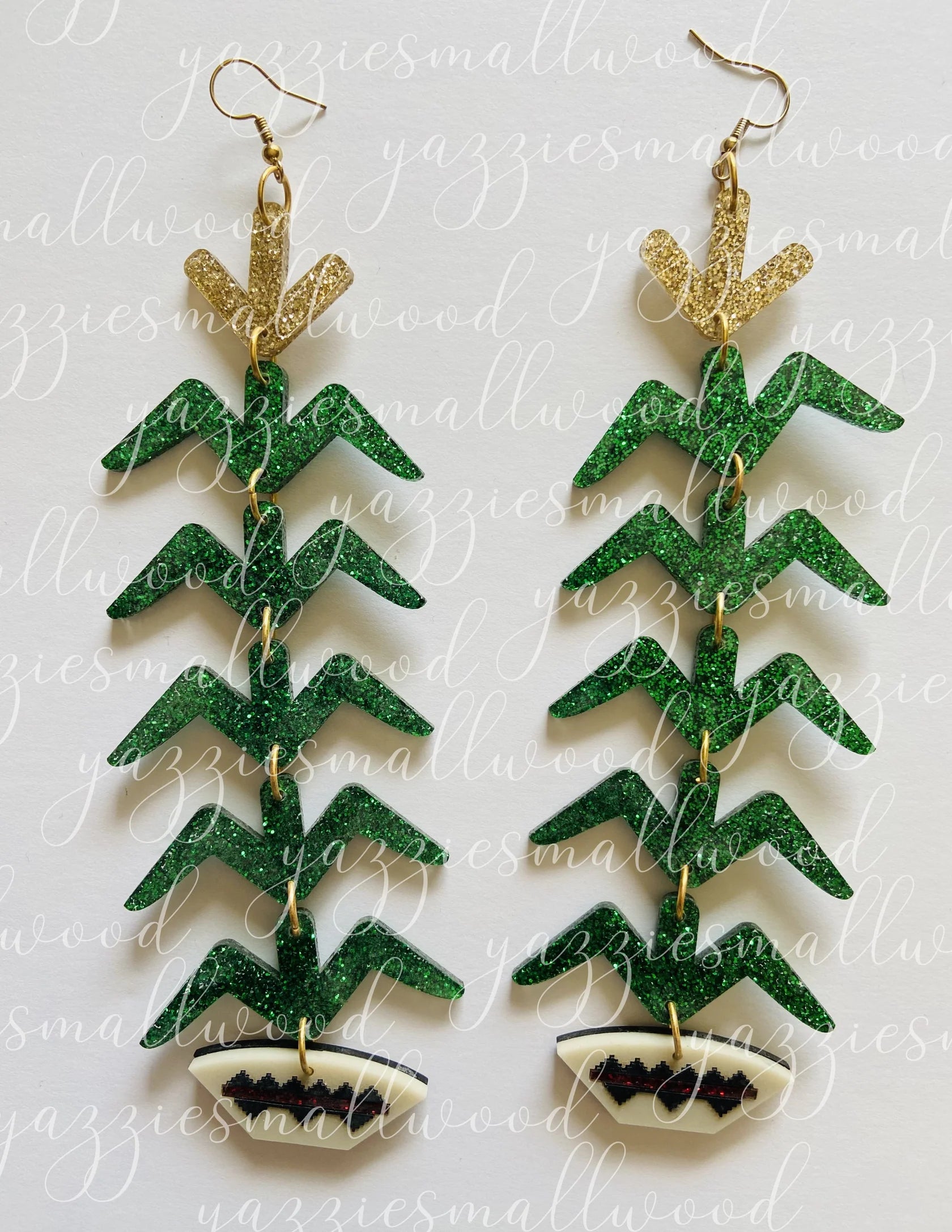 Navajo Way Tree of Life XL earrings by Yazzie Smallwood